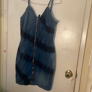 Blue denim dress